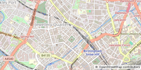 Map of Birmingham, West Midlands