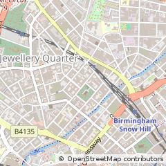 Map of Birmingham, West Midlands
