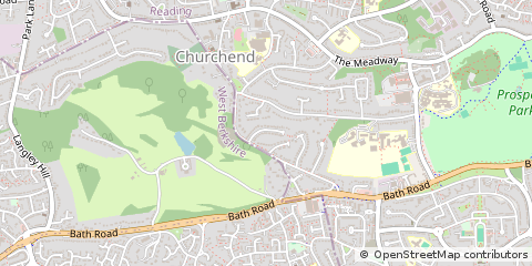 Map of Reading, Berkshire