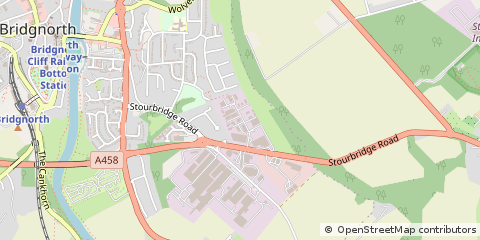 Map of Bridgnorth, Shropshire