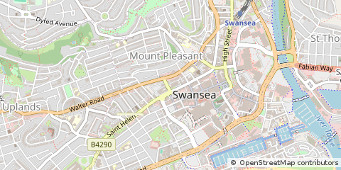 Map of Swansea