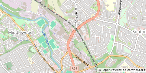 Map of Sheffield