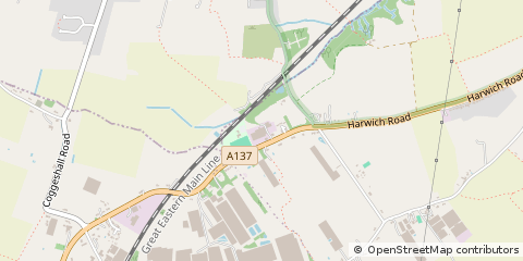 Map of Manningtree, Essex