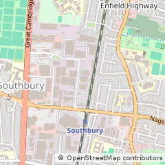 Map of Enfield, Middlesex