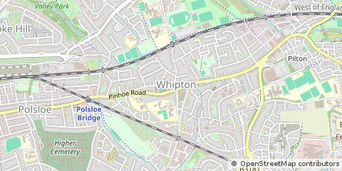 Map of Exeter, Devon