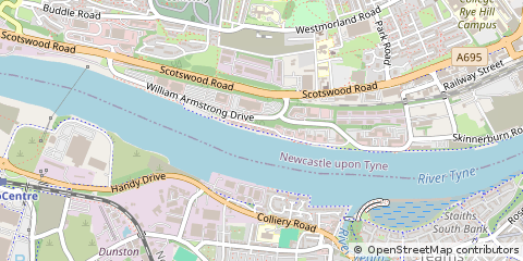 Map of Newcastle Upon Tyne