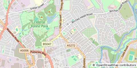 Map of Stoke-on-Trent