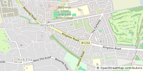 Map of Hull, East Yorkshire