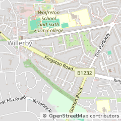 Map of Hull, East Yorkshire