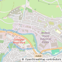 Map of Caerphilly, MID Glamorgan