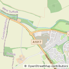 Map of Haverhill, Suffolk