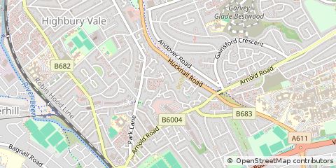 Map of Nottingham