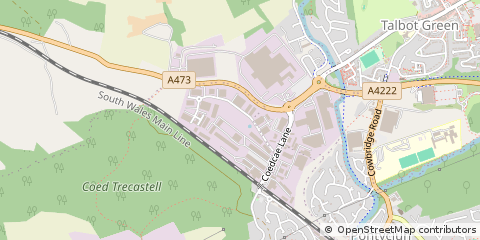 Map of Pontyclun, RCT