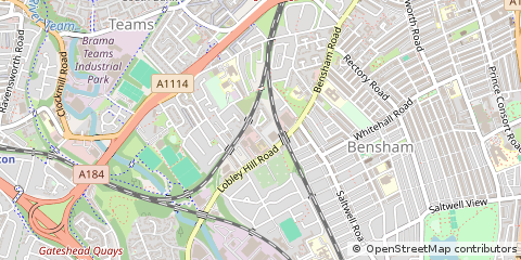 Map of Tyne and Wear