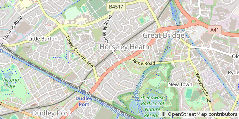 Map of Tipton, West Midlands