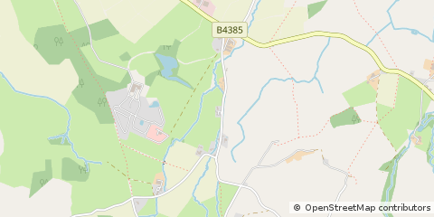 Map of Powys