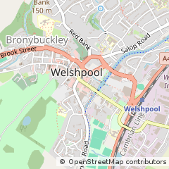 Map of Welshpool, Powys
