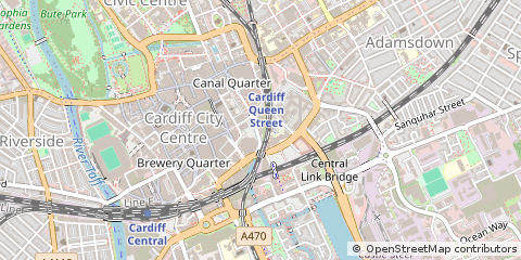 Map of Cardiff