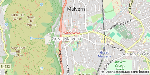 Map of Malvern