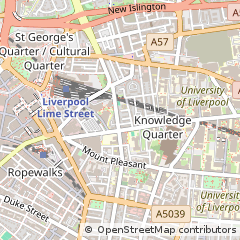 Map of Liverpool, Merseyside