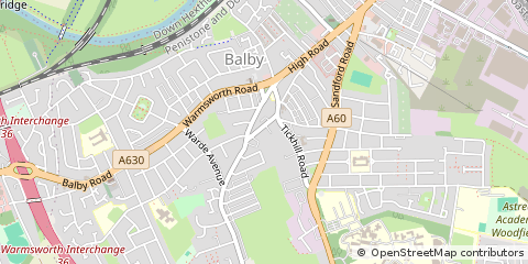 Map of Doncaster, Greater London