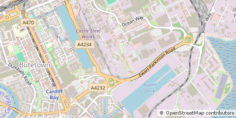 Map of Cardiff