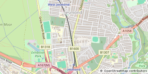Map of Tyne & Wear