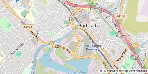 Map of Port Talbot