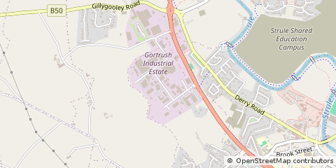 Map of Omagh, Tyrone