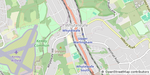 Map of Whyteleafe, Surrey