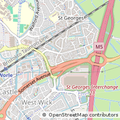 Map of Weston Super Mare, North Somerset
