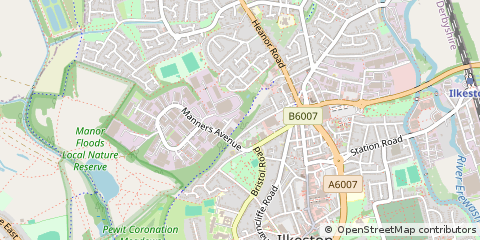 Map of Ilkeston, Derbyshire