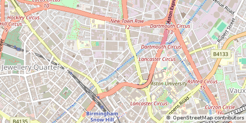 Map of Birmingham, West Midlands