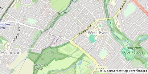 Map of Surrey, London
