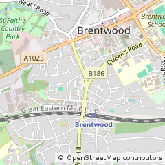 Map of Brentwood, Essex