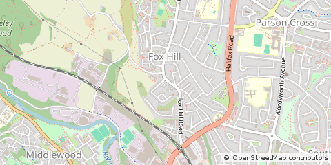 Map of Sheffield, South Yorkshire