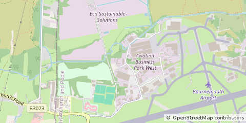 Map of Christchurch, Dorset