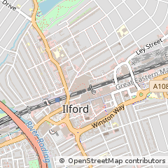 Map of Ilford, Essex