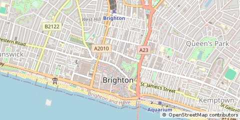 Map of Brighton, East Sussex