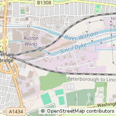 Map of Lincoln, Lincolnshire