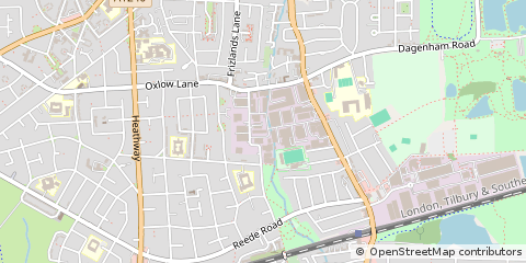Map of Dagenham