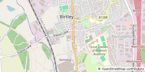 Map of Birtley, Co. Durham