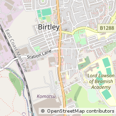 Map of Birtley, Co. Durham