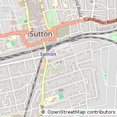 Map of Sutton, Surrey