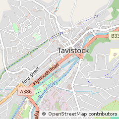 Map of Tavistock, Devon