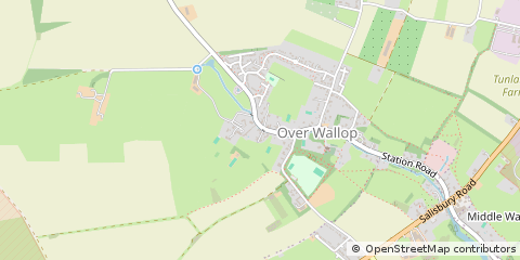 Map of Stockbridge, Hampshire