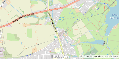 Map of Radcliffe, Manchester