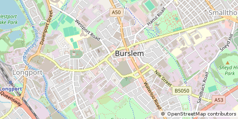 Map of Stoke-on-Trent