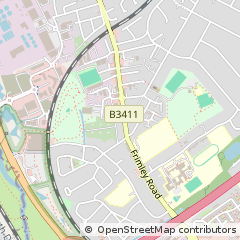 Map of Camberley, Surrey