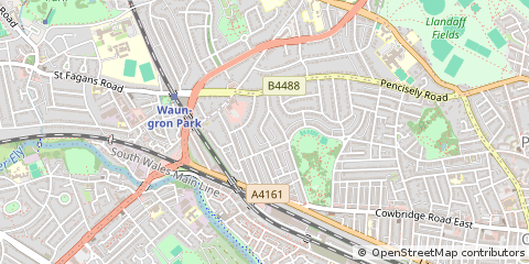 Map of Cardiff
